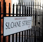 Sloane Street name plaque