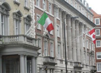 Embassy building in Central London